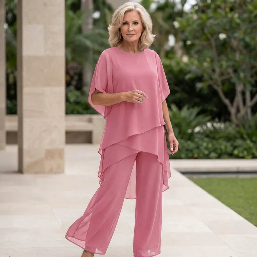 Caelia | Flattering Draped Palazzo Set