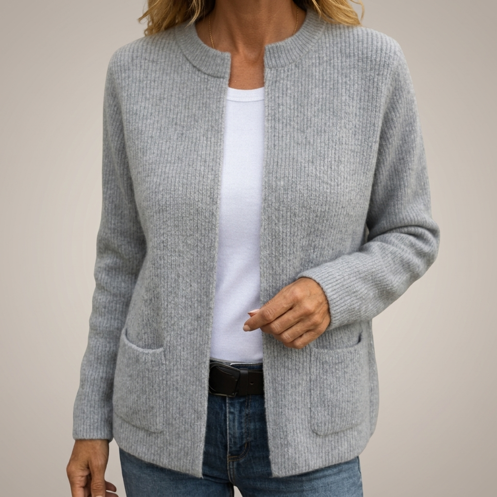 Nikka | Warm Knit Zip Cardigan