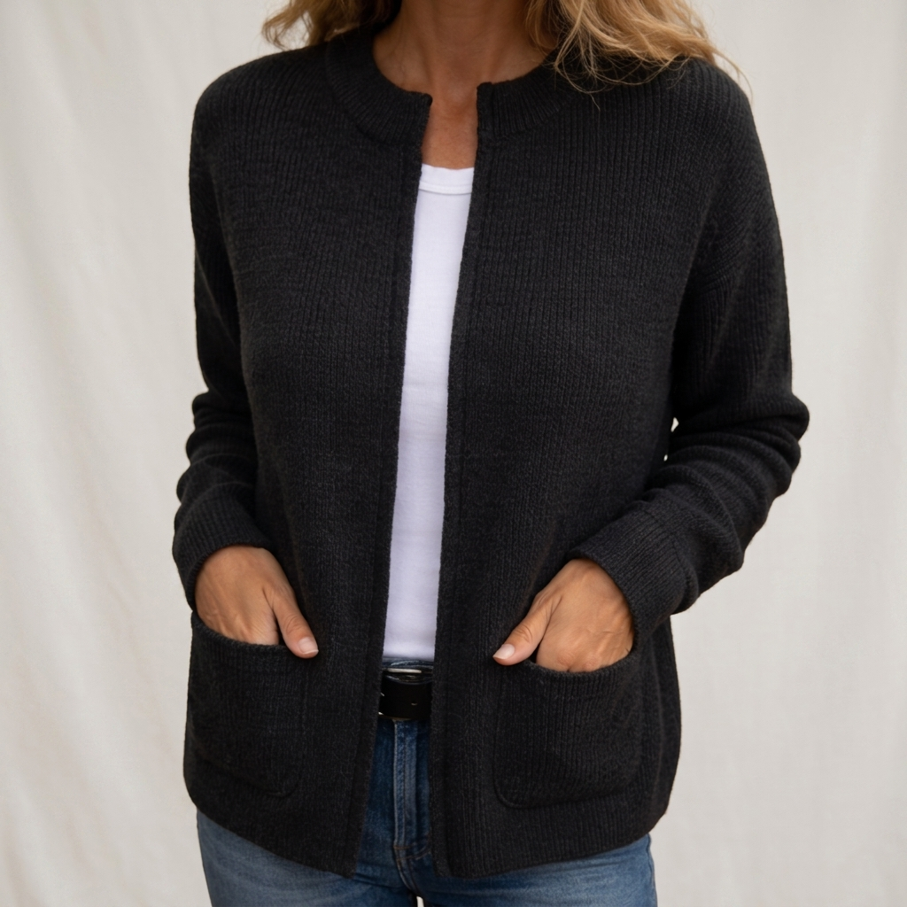 Nikka | Warm Knit Zip Cardigan