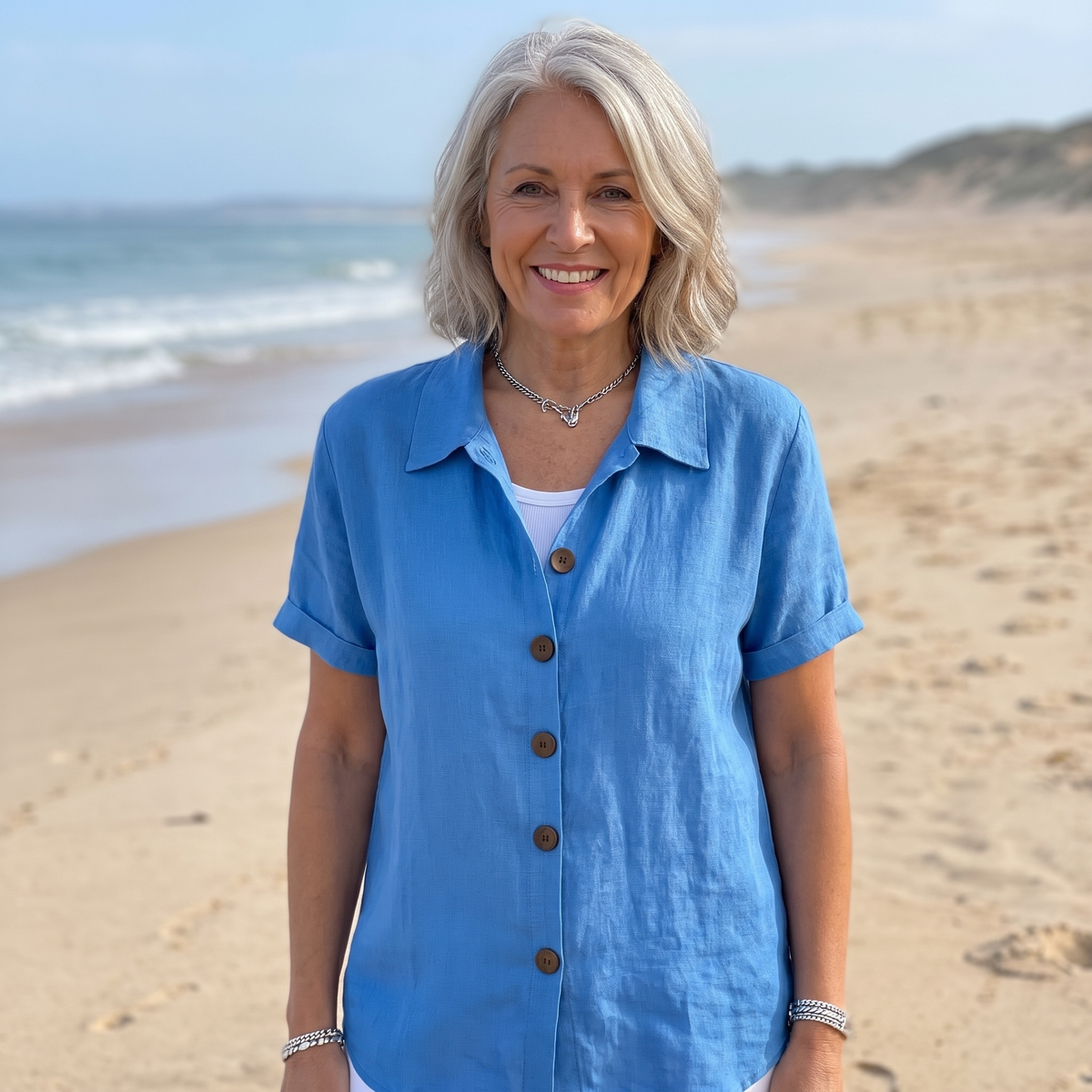 Ziara | Button Front Blouse