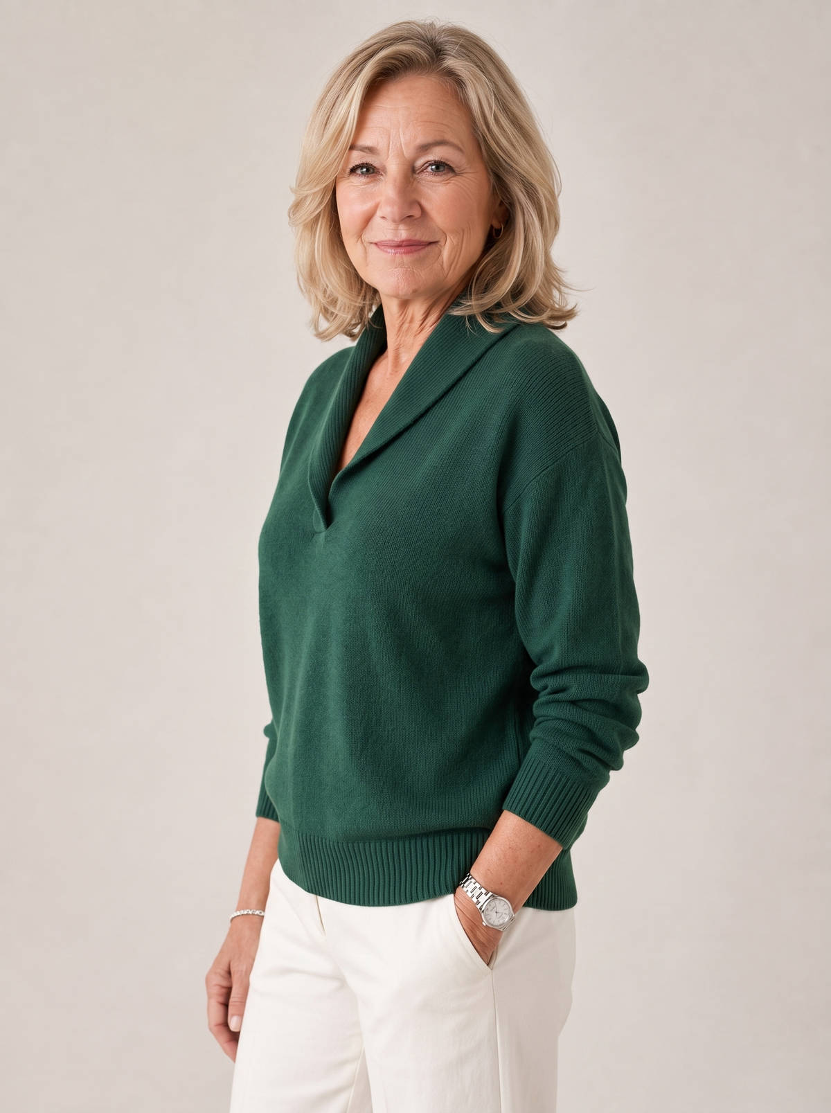 Greta | Shawl Collar Sweater