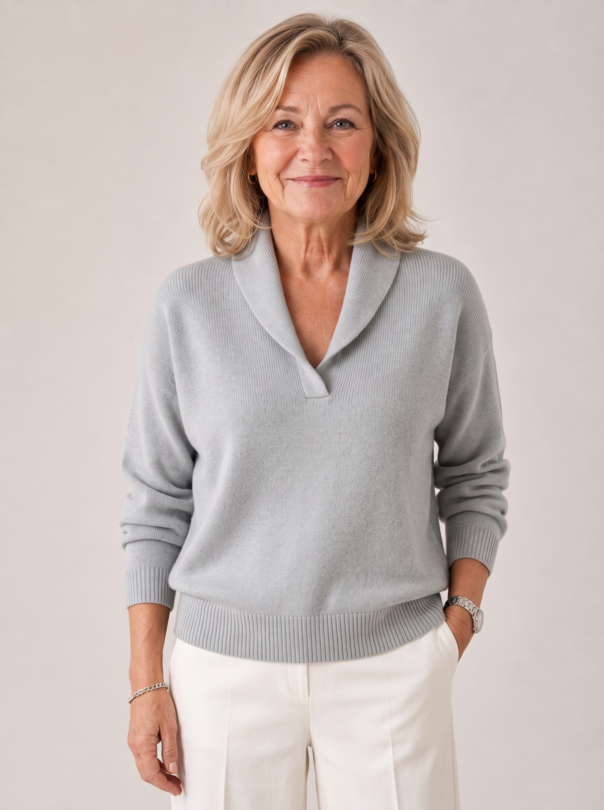 Greta | Shawl Collar Sweater
