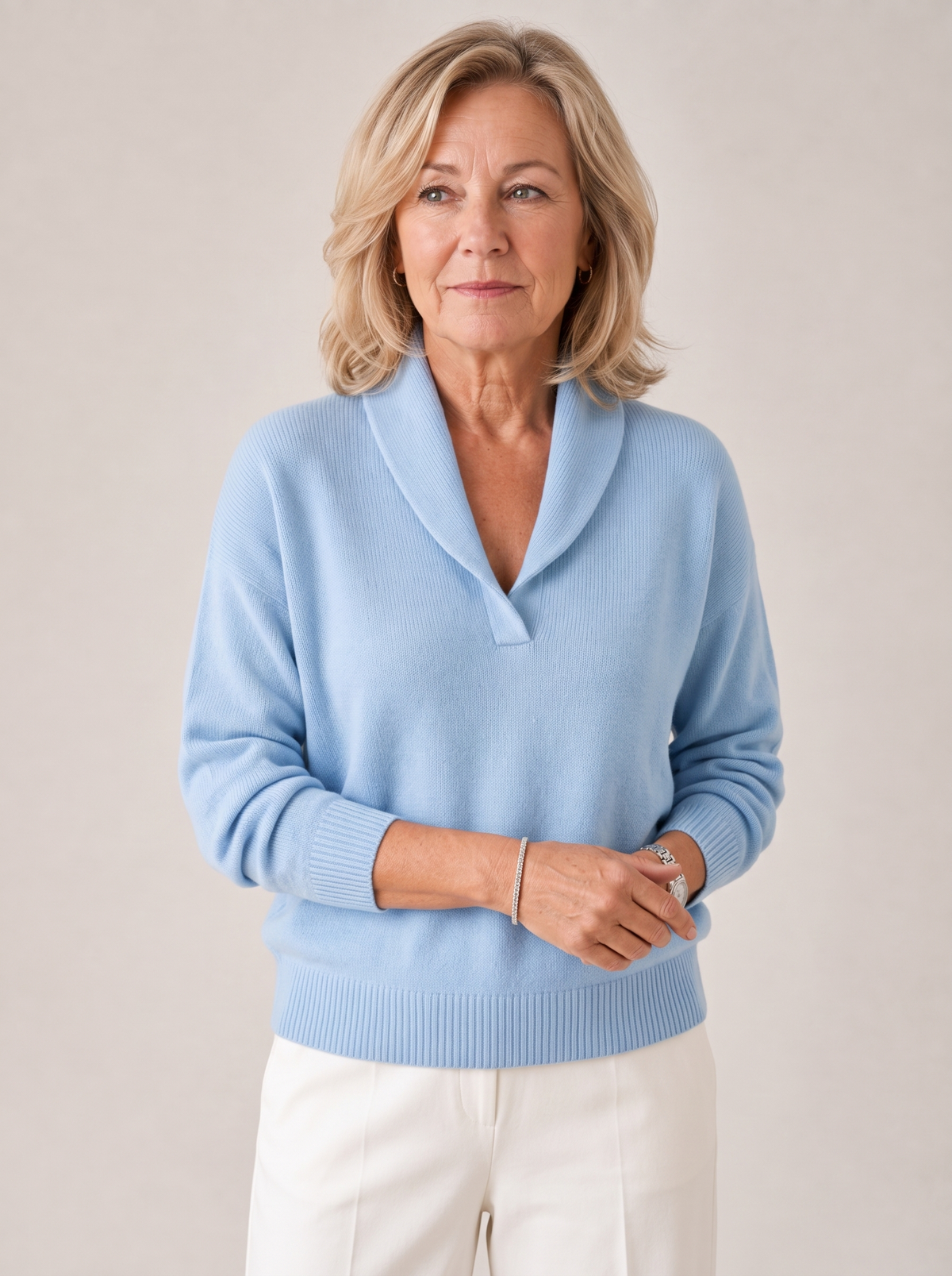 Greta | Shawl Collar Sweater