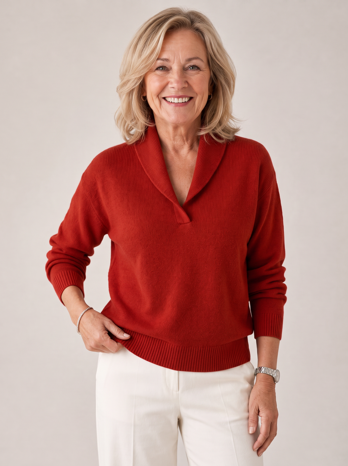 Greta | Shawl Collar Sweater