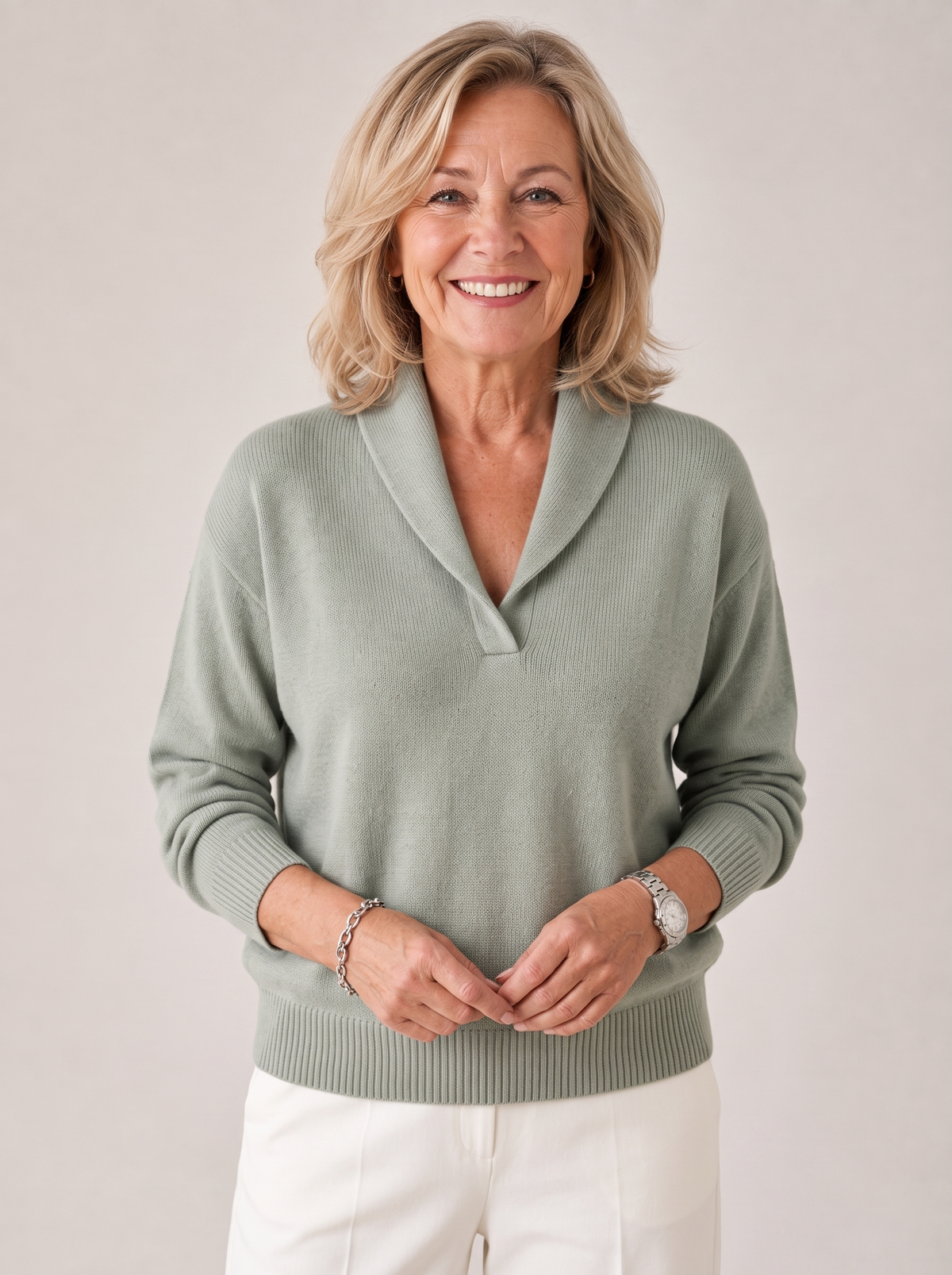 Greta | Shawl Collar Sweater