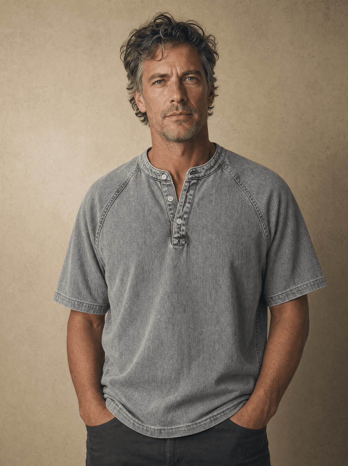 Gideon | Stand-Collar Everyday Henley