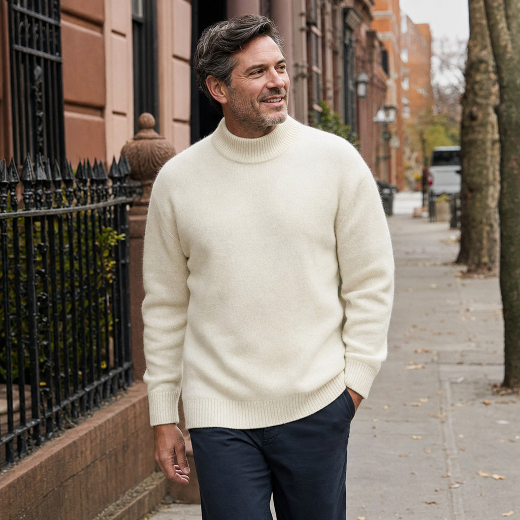 Emerson | Men's Elegant Wool High Neck Sweater