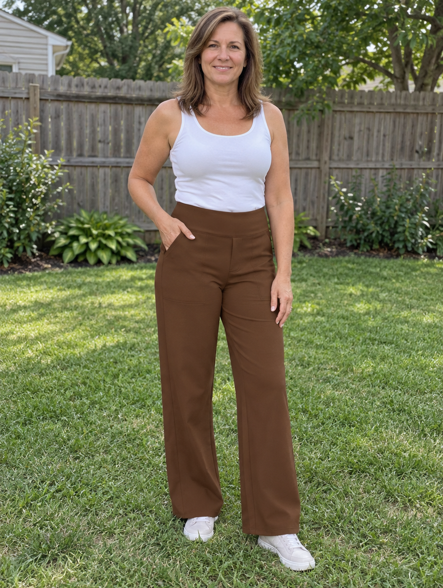 Celeste | High-Waist Pull-On Pants