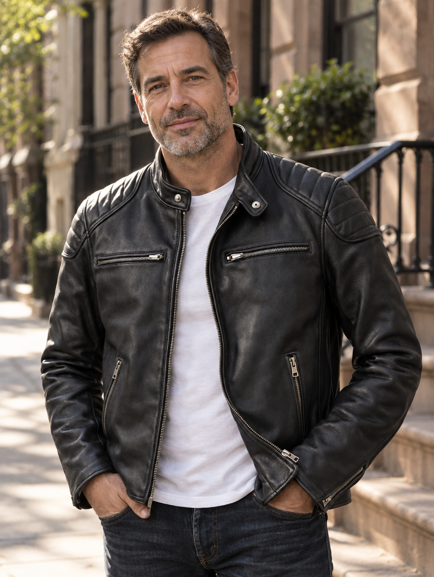 Bennett | Paneled Moto Jacket