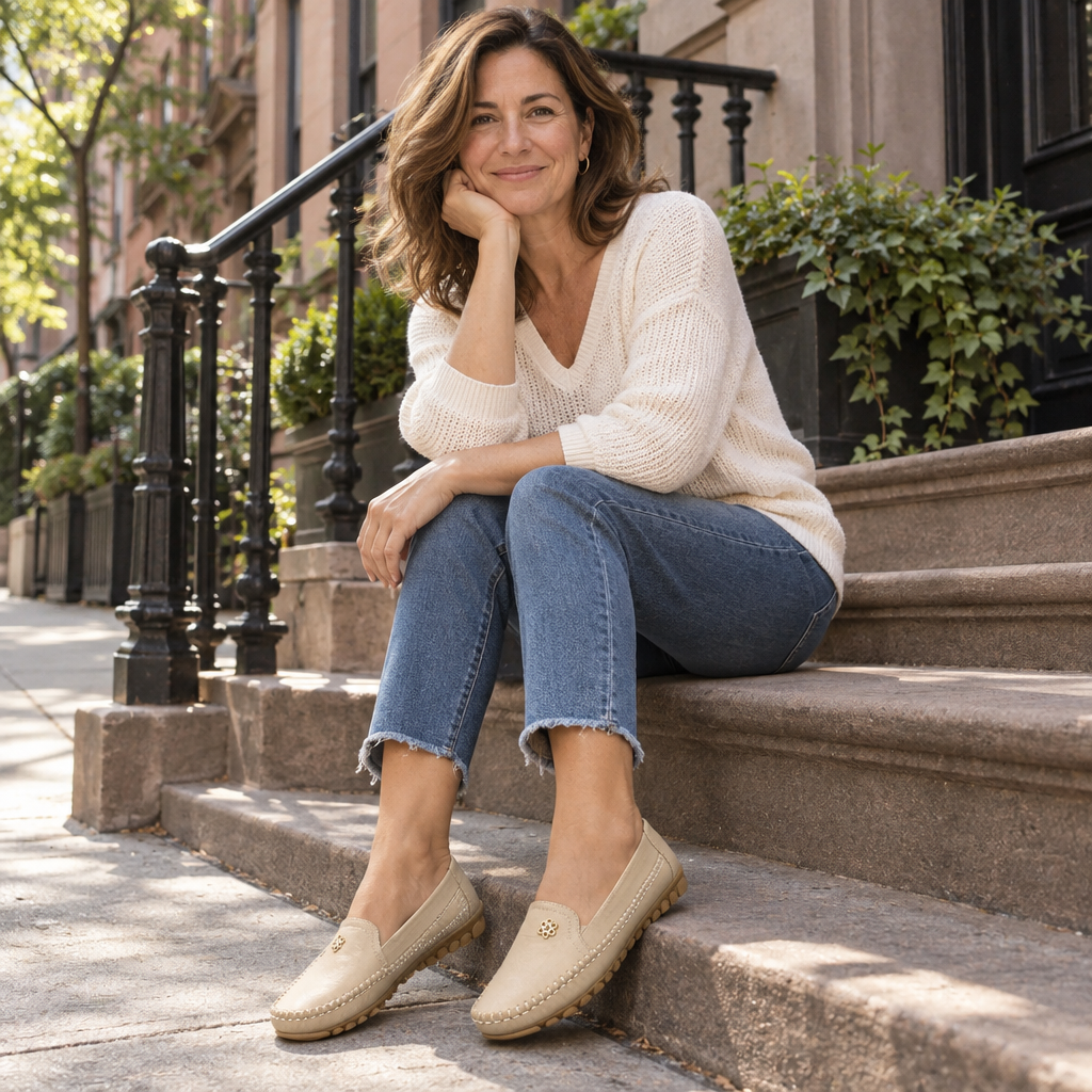 Mireya | Floral-Detail Slip-On Loafers