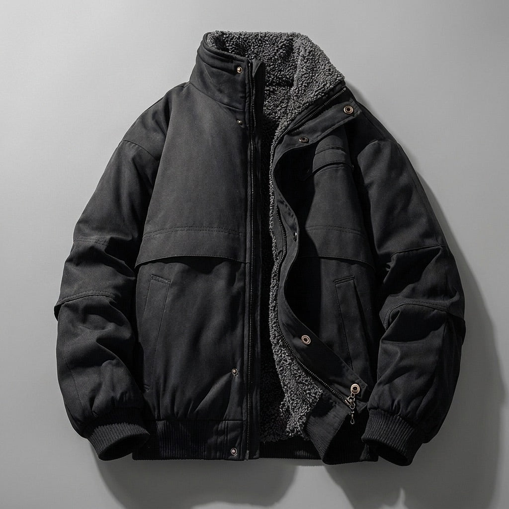 Cormac | Paneled Stand-Collar Jacket