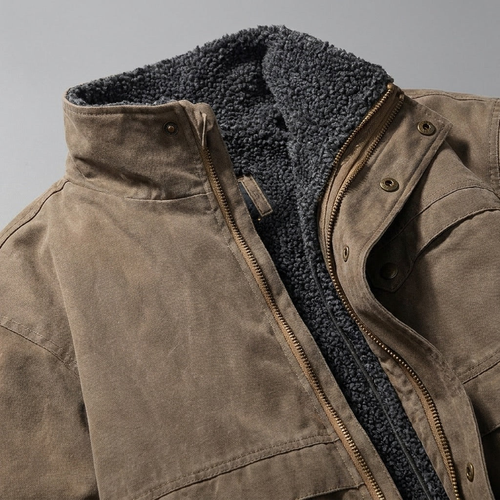 Cormac | Paneled Stand-Collar Jacket