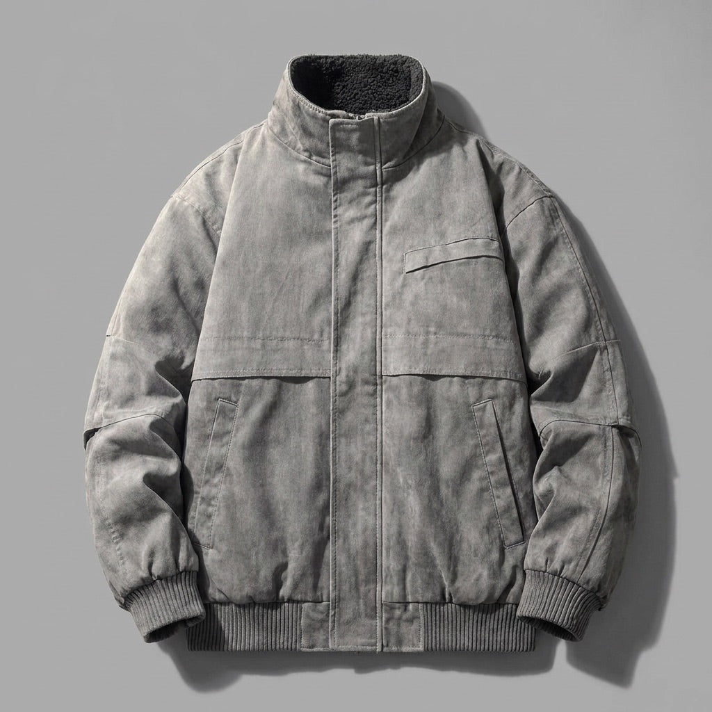 Cormac | Paneled Stand-Collar Jacket