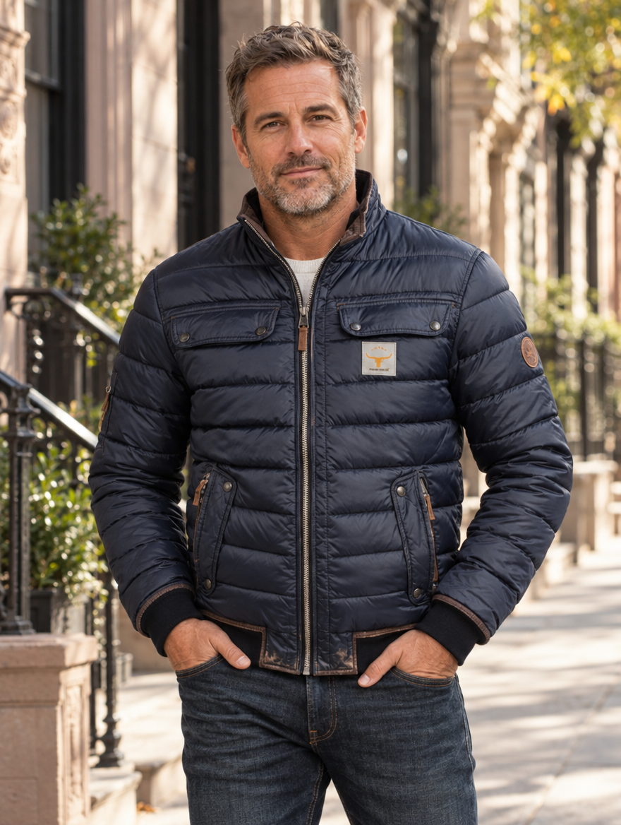 Thierry | Contrast-Collar Vintage Jacket