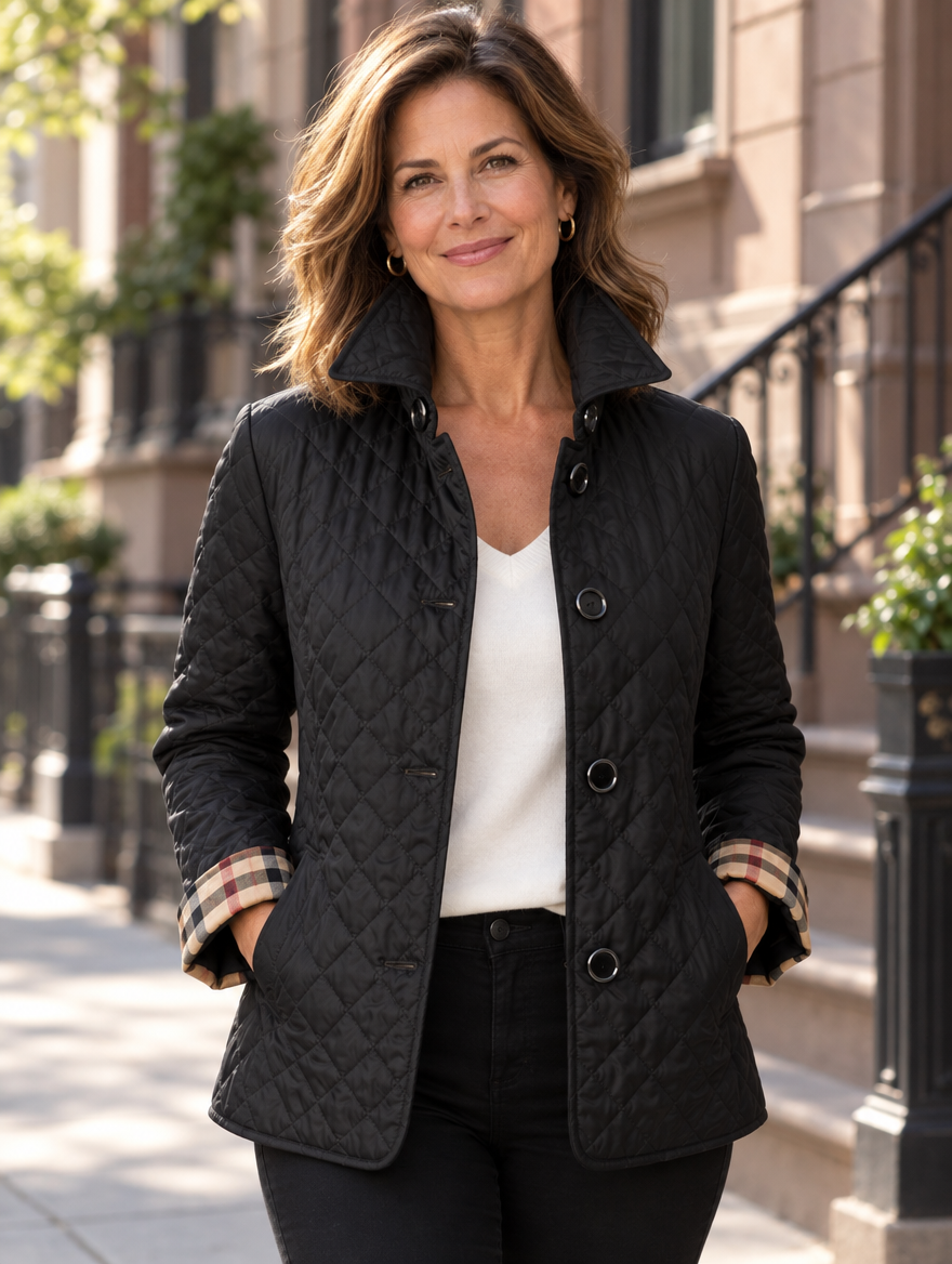 Briony | Quilted Stand-Collar Jacket