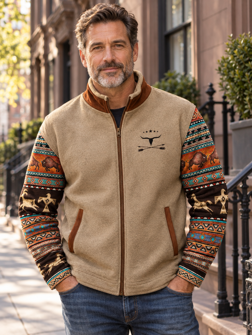 Finnian | Textured High-Collar Zip Jacket