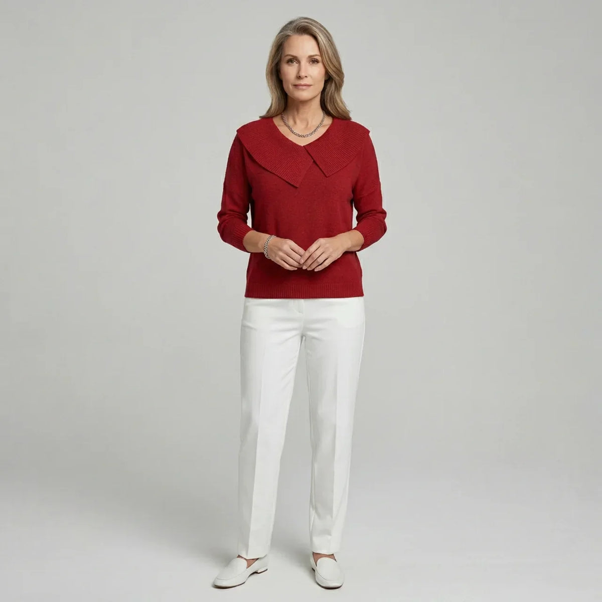 Clara | Knit Soft Collar Sweater