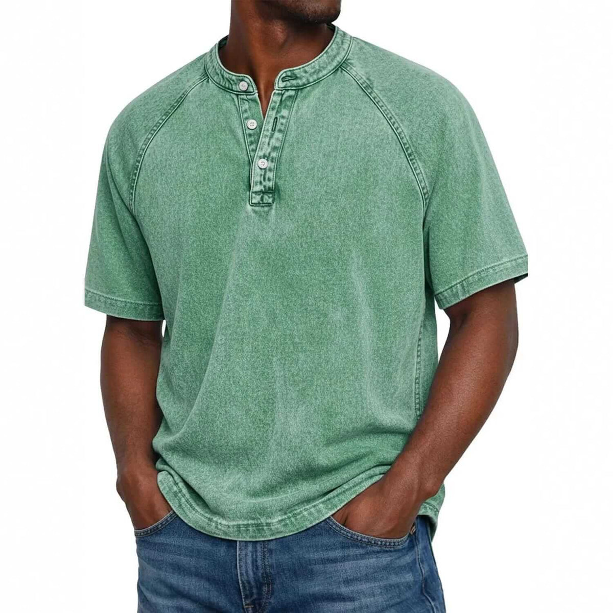 Gideon | Stand-Collar Everyday Henley