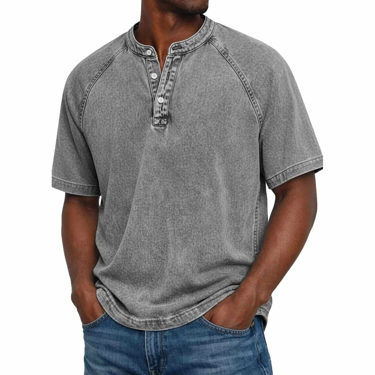 Gideon | Stand-Collar Everyday Henley