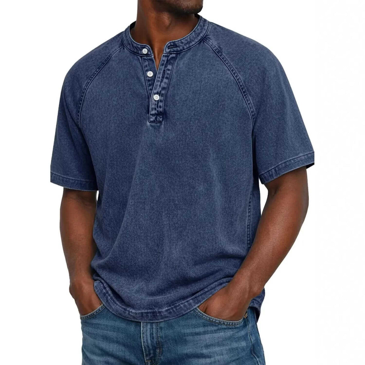 Gideon | Stand-Collar Everyday Henley