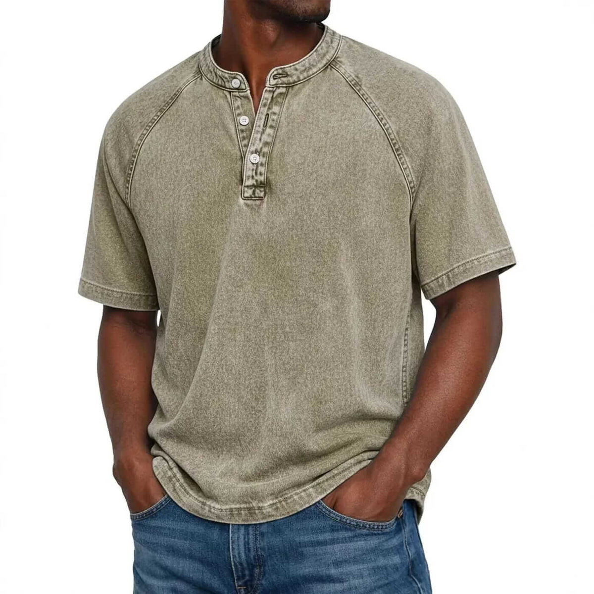 Gideon | Stand-Collar Everyday Henley