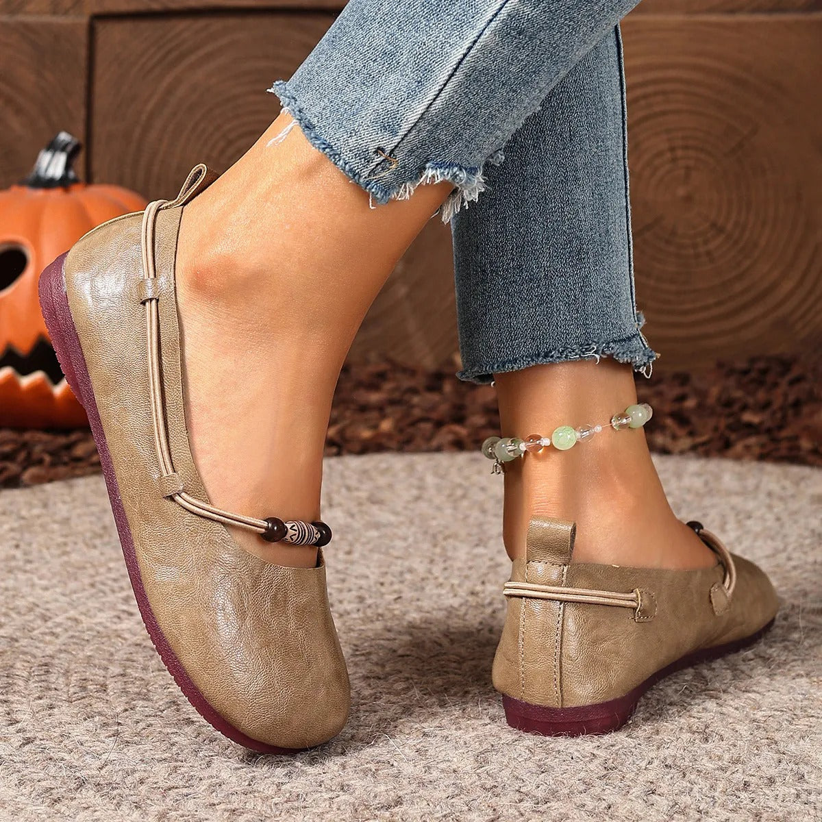 Nina | Bohemian Beaded Mary Jane Flats