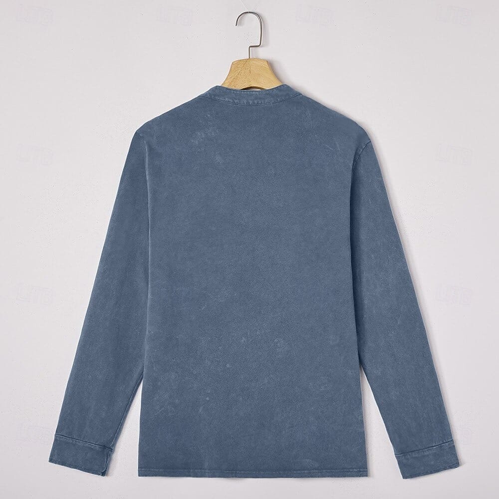Tobias | Stand-Collar Long-Sleeve Henley