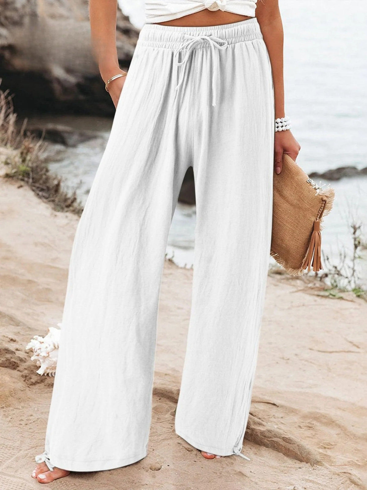 Aurelia | Linen Wide-Leg Pants