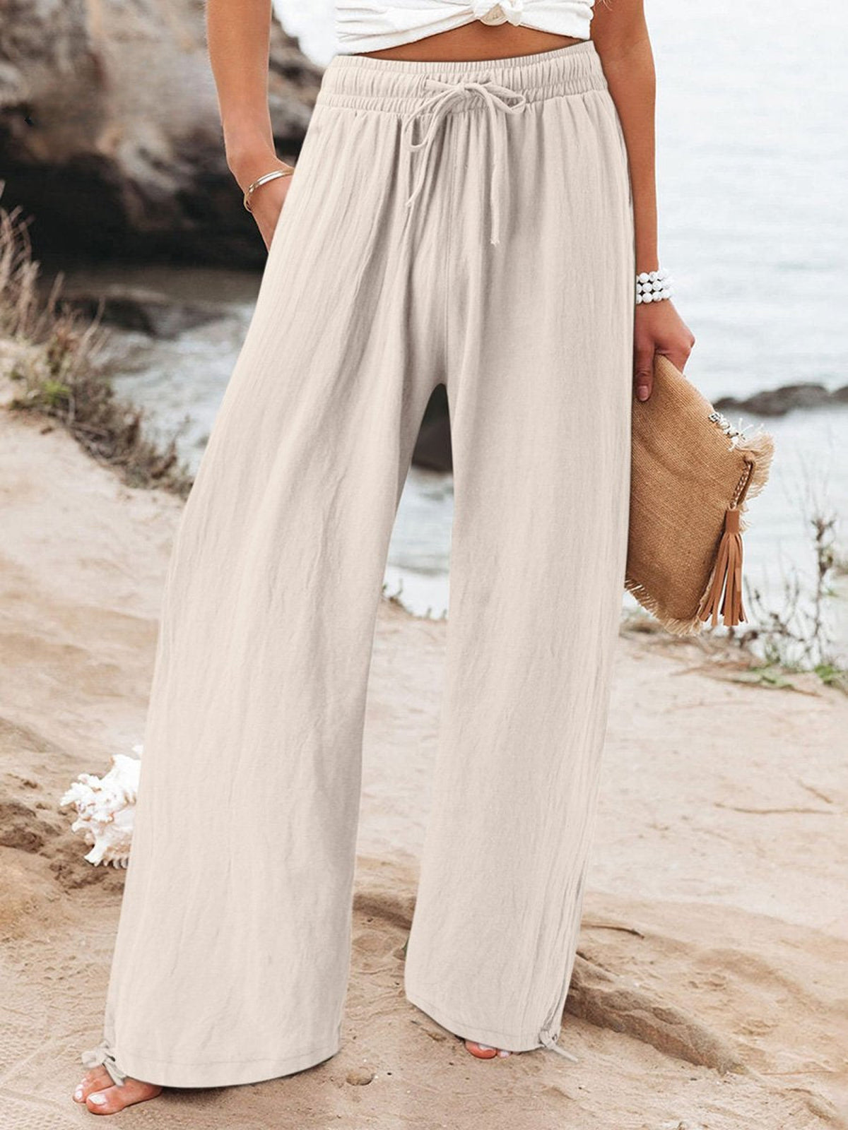 Aurelia | Linen Wide-Leg Pants