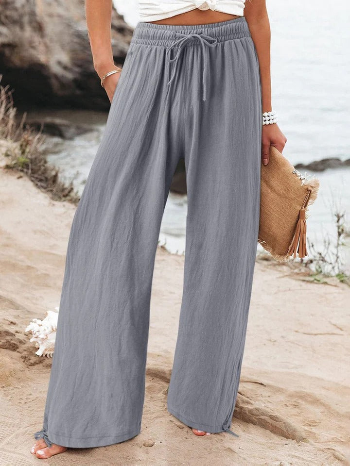 Aurelia | Linen Wide-Leg Pants