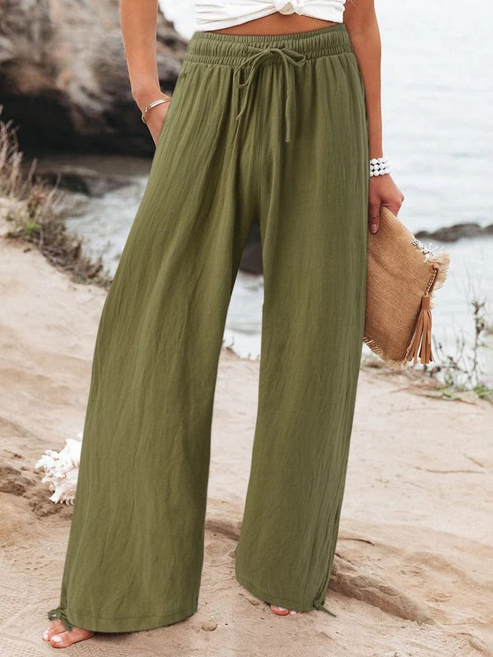 Aurelia | Linen Wide-Leg Pants
