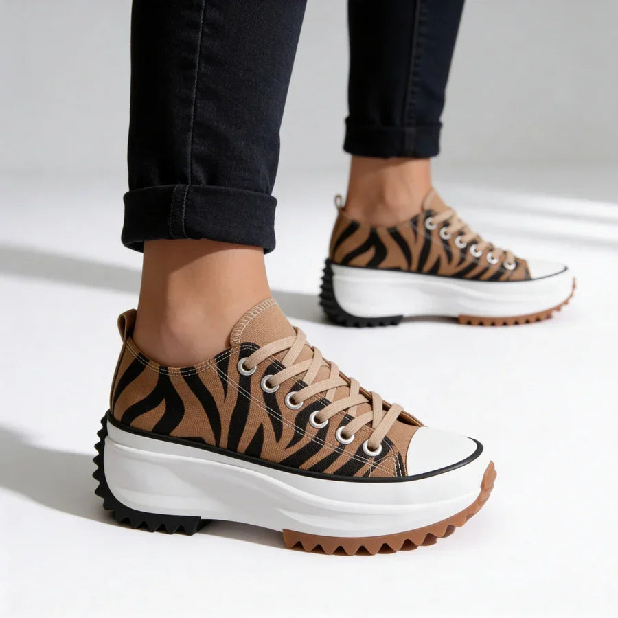 Solene | Platform Lace-Up Sneakers