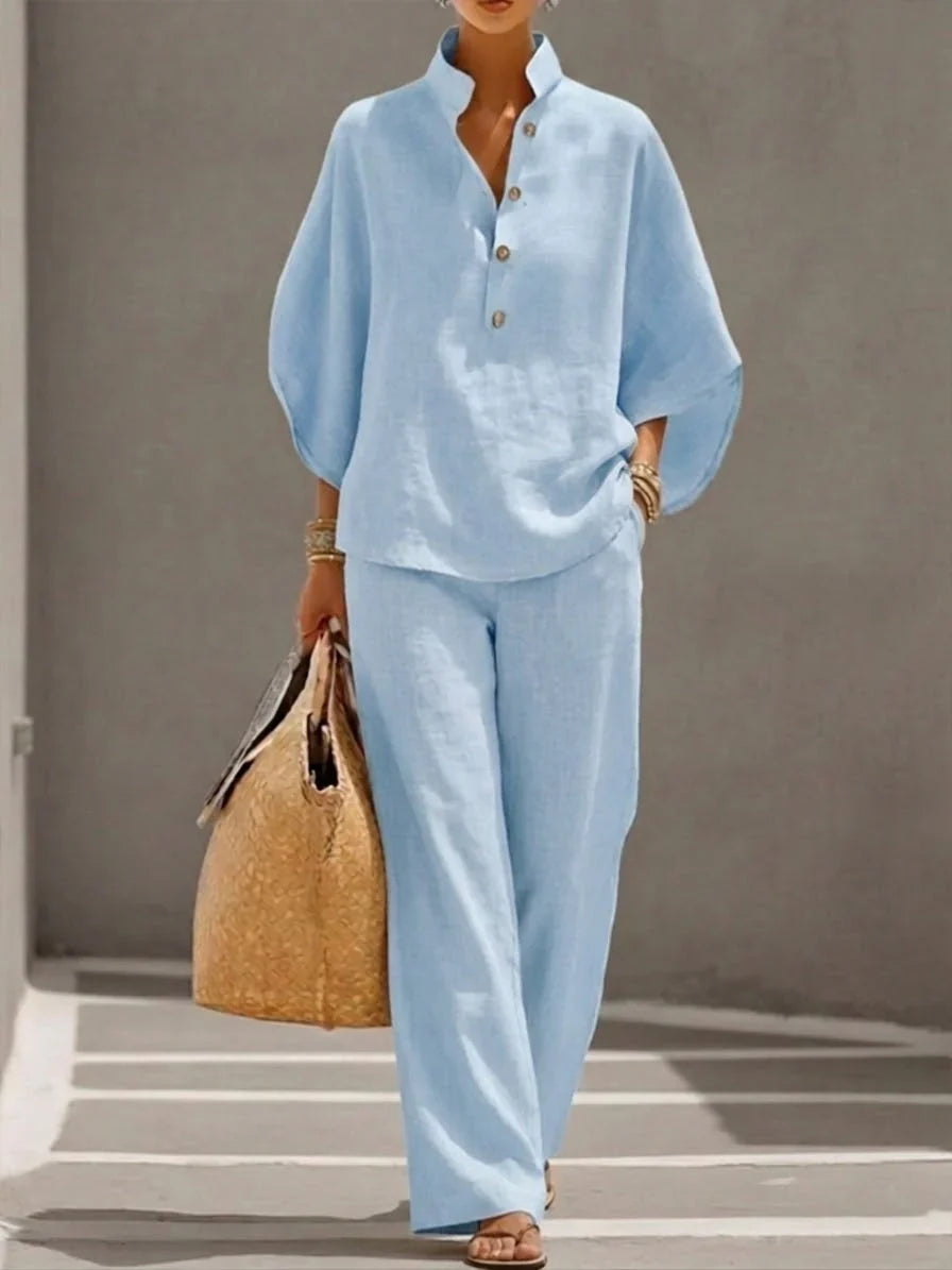 Mariel | Cotton Two-Piece Matching Set