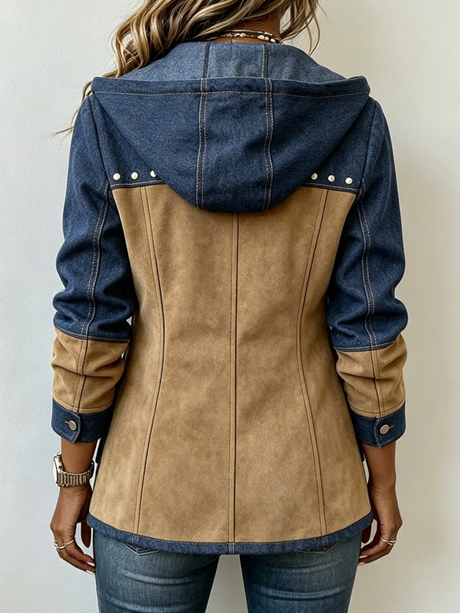 Veronica | Dual-Texture Hooded Jacket