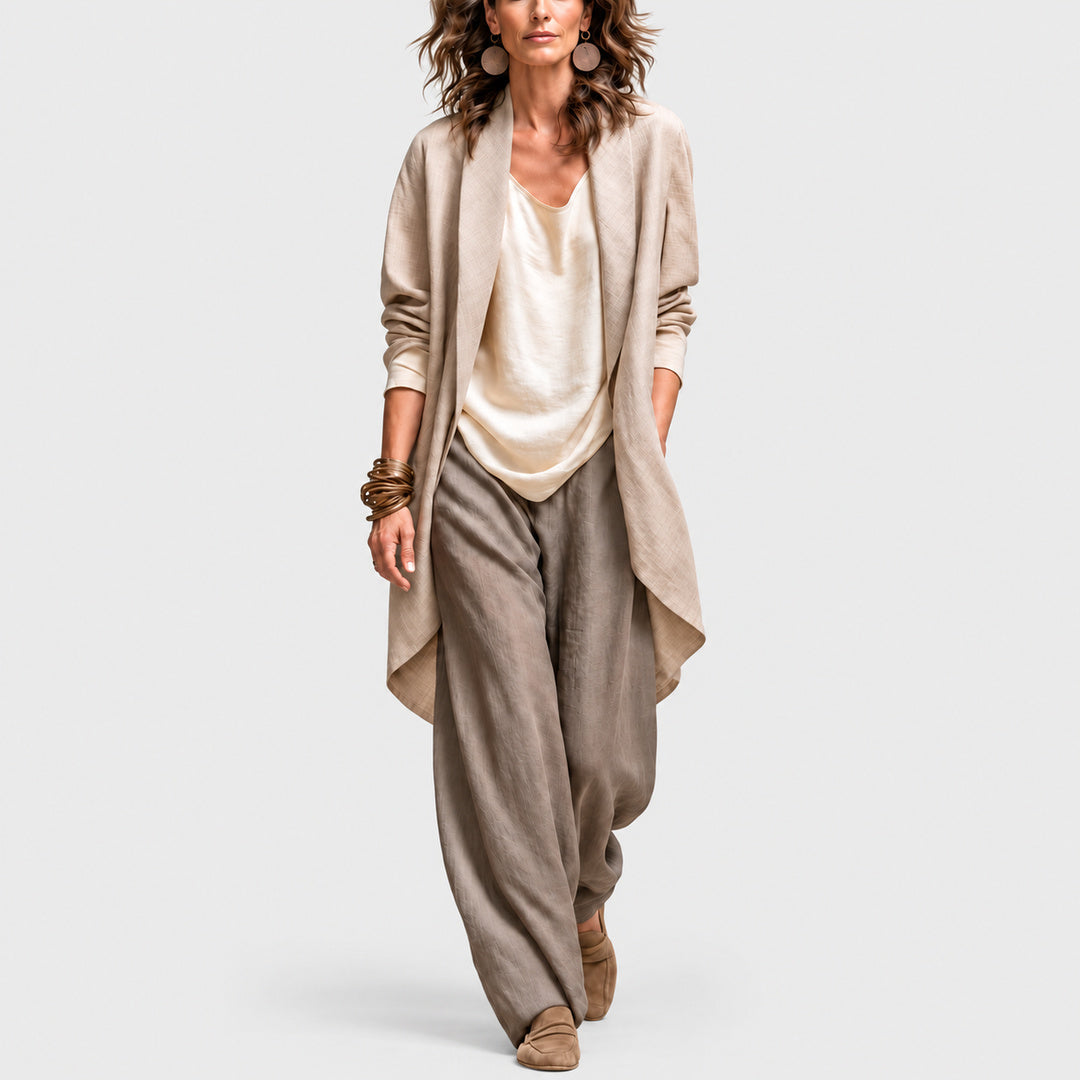 Elowen | Layered Wide-Leg Three-Piece Set