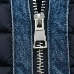 Tristan | Quilted-Panel Zip Jacket