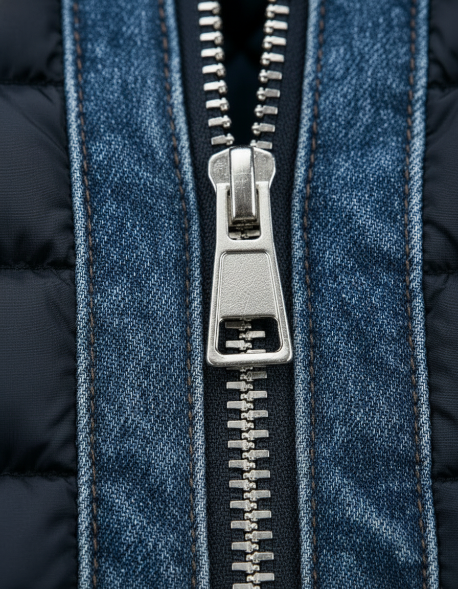 Tristan | Quilted-Panel Zip Jacket