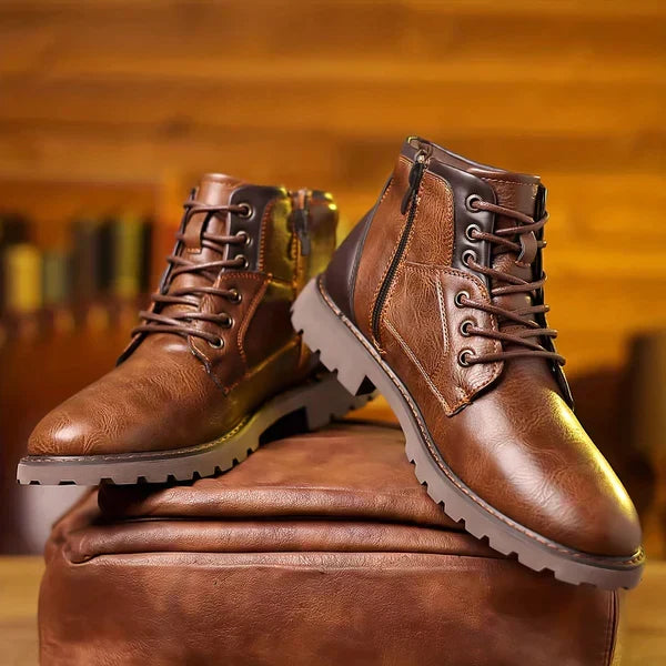 Dominic | Rugged Lace-Up Boots