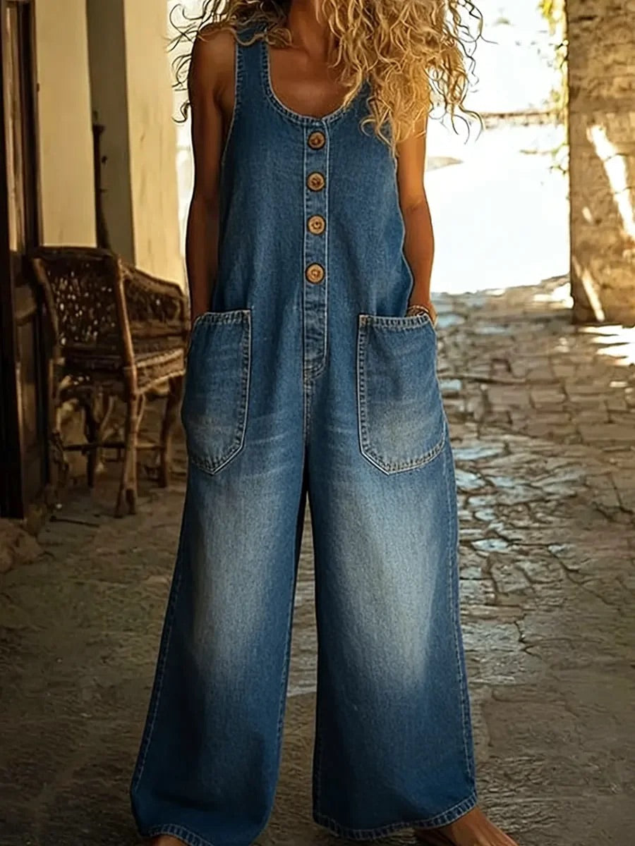 Harlow | Timeless Vintage Denim Jumpsuit