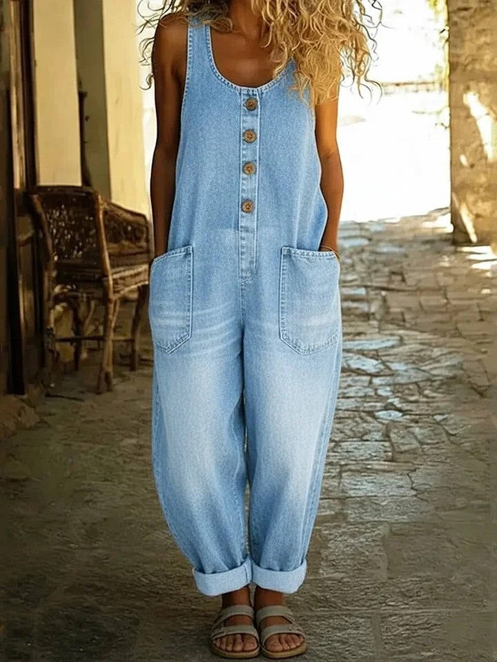 Harlow | Timeless Vintage Denim Jumpsuit
