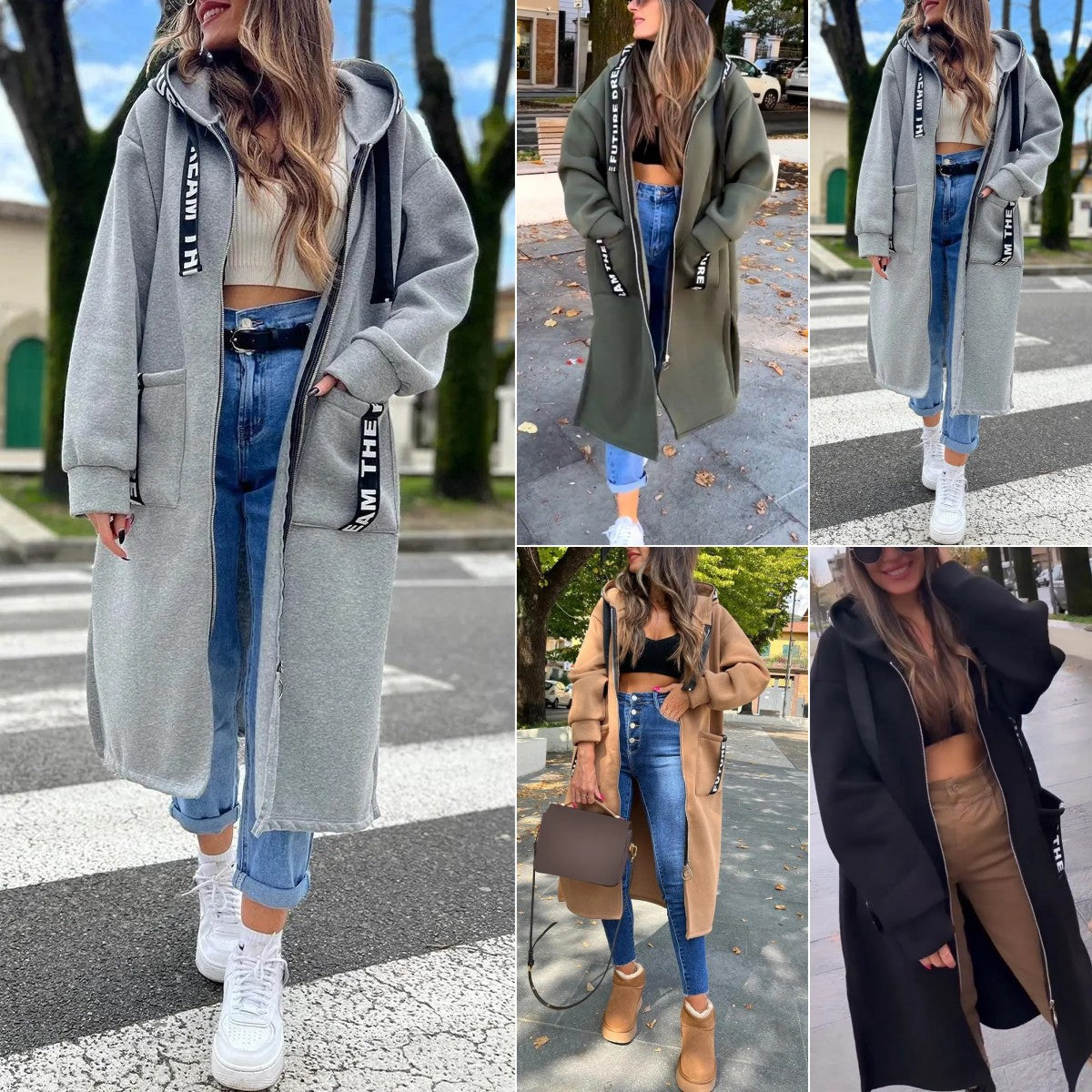 Elizabeth | Oversized Hooded Sweatshirt Coat