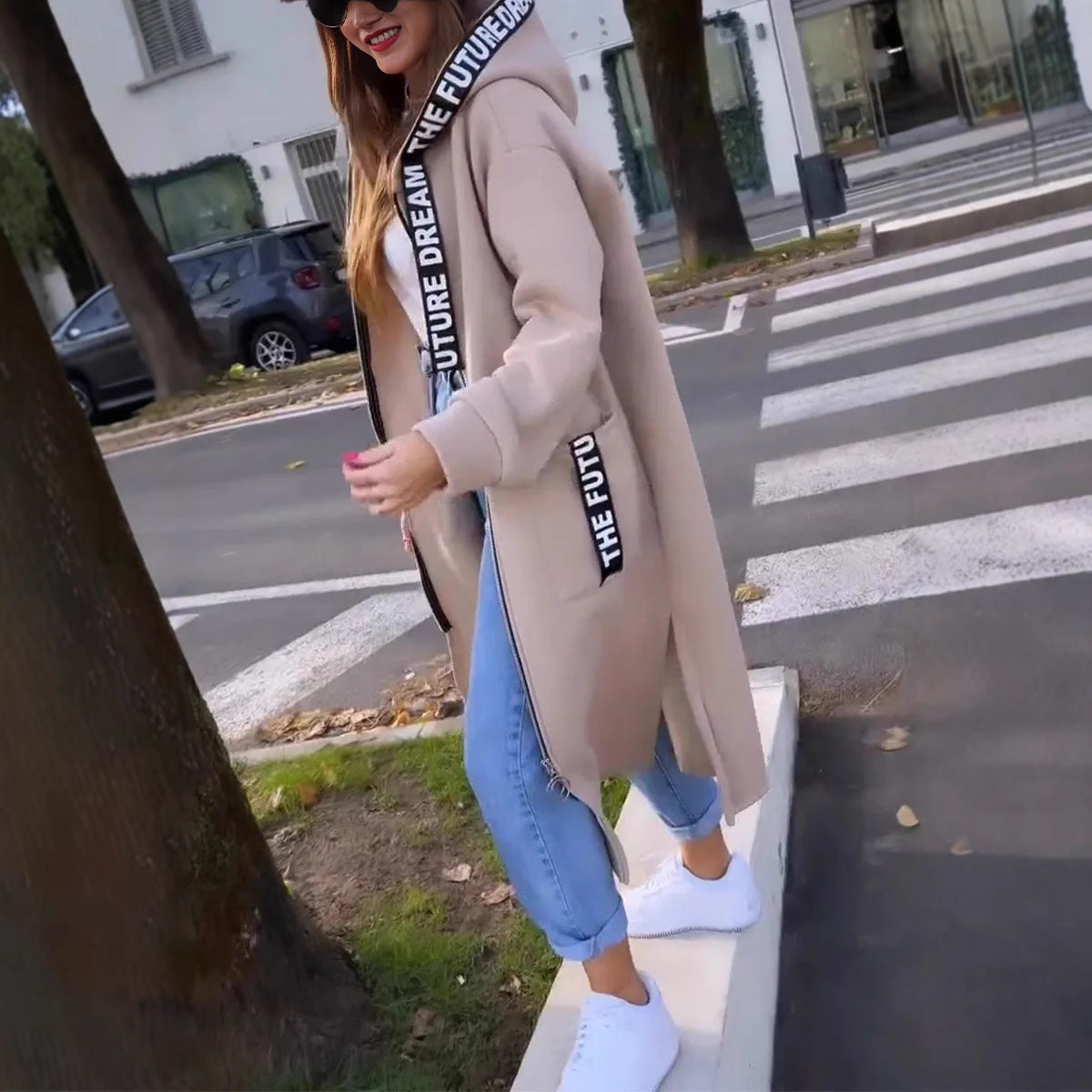 Elizabeth | Oversized Hooded Sweatshirt Coat