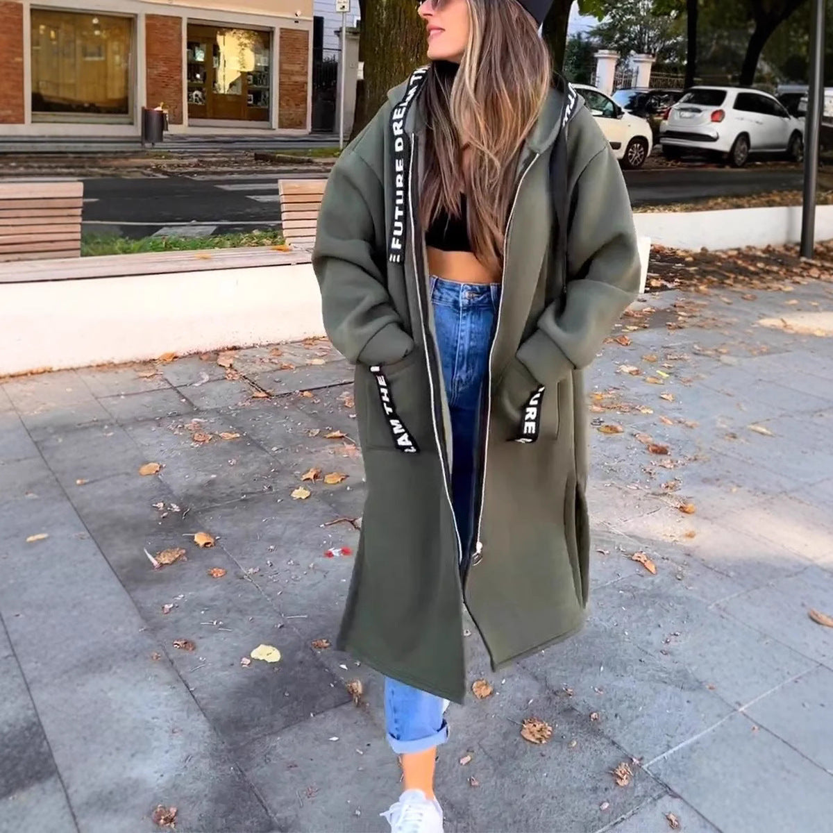 Elizabeth | Oversized Hooded Sweatshirt Coat