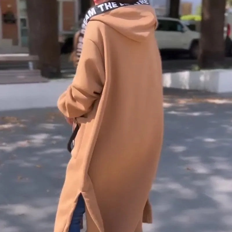 Elizabeth | Oversized Hooded Sweatshirt Coat