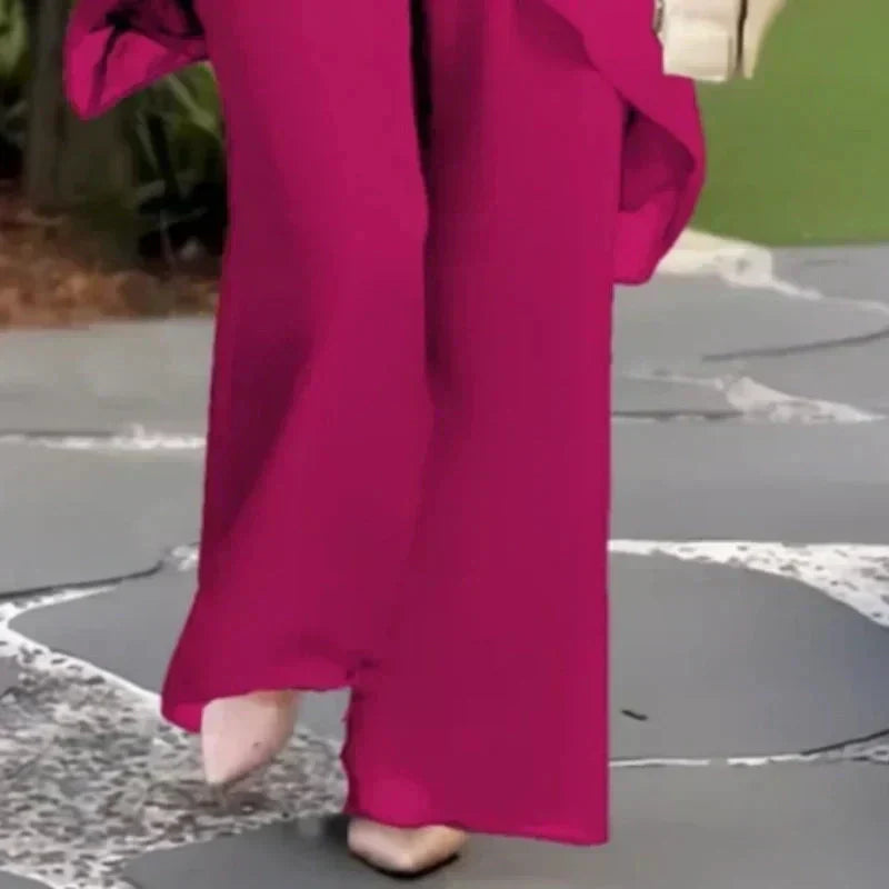 Caelia | Flattering Draped Palazzo Set