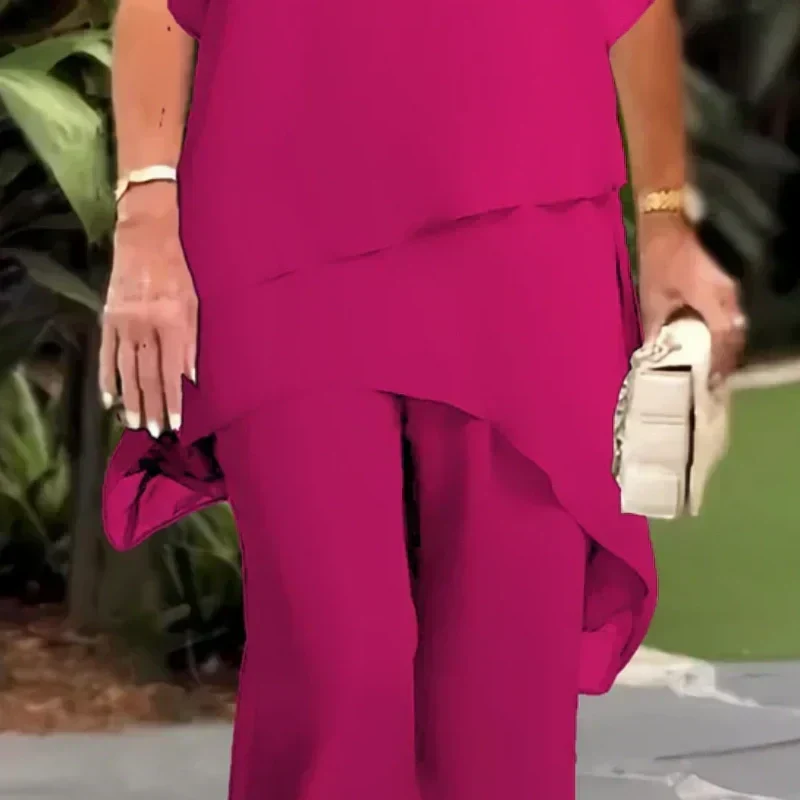 Caelia | Flattering Draped Palazzo Set