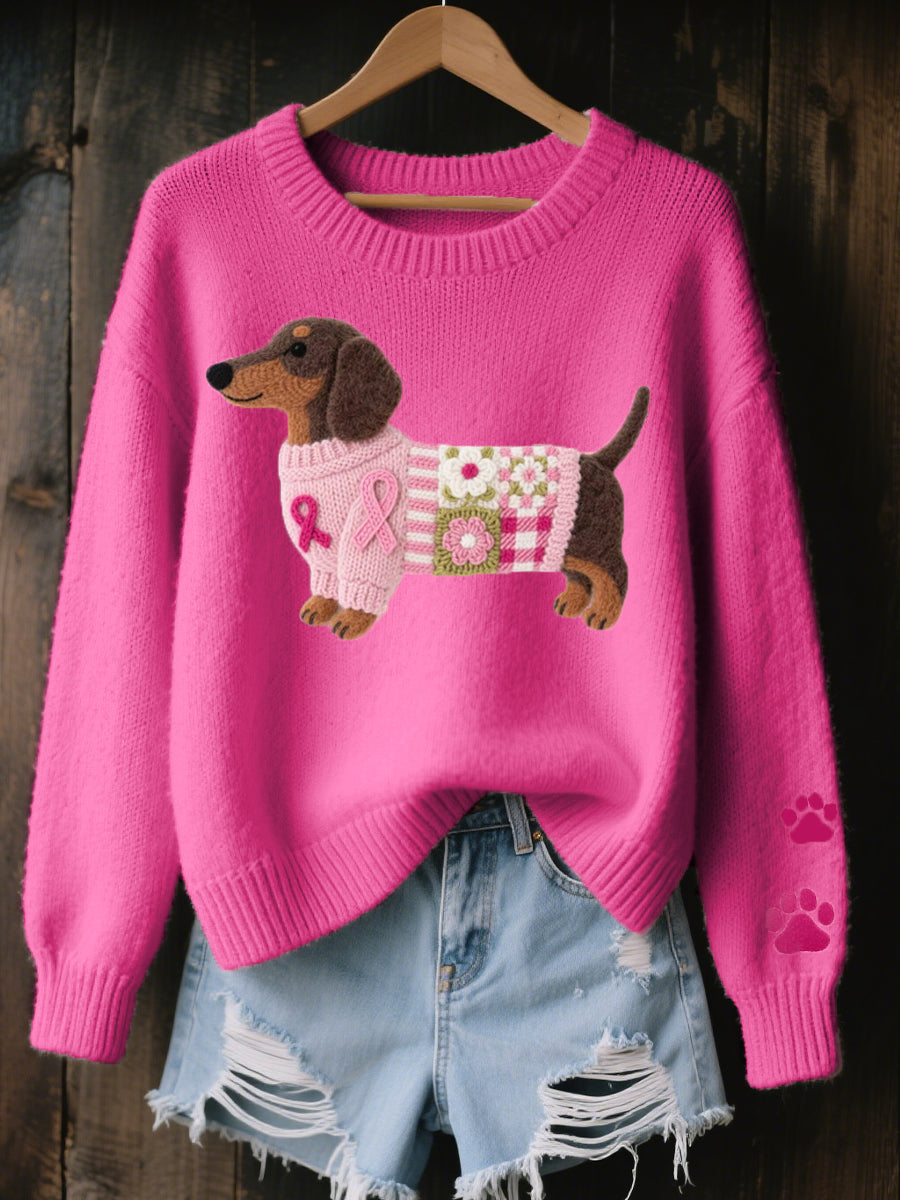 Sandra | Dachshund Knit Sweater