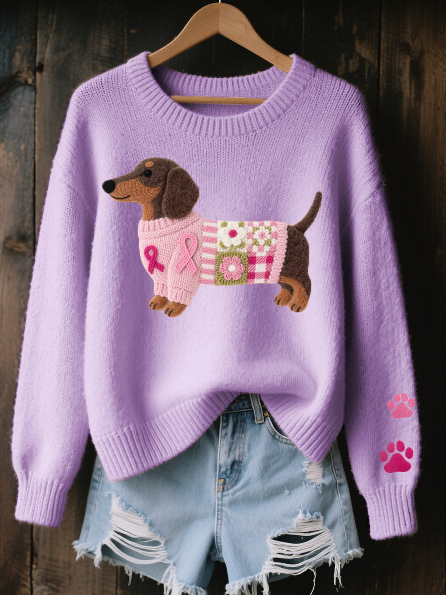 Sandra | Dachshund Knit Sweater