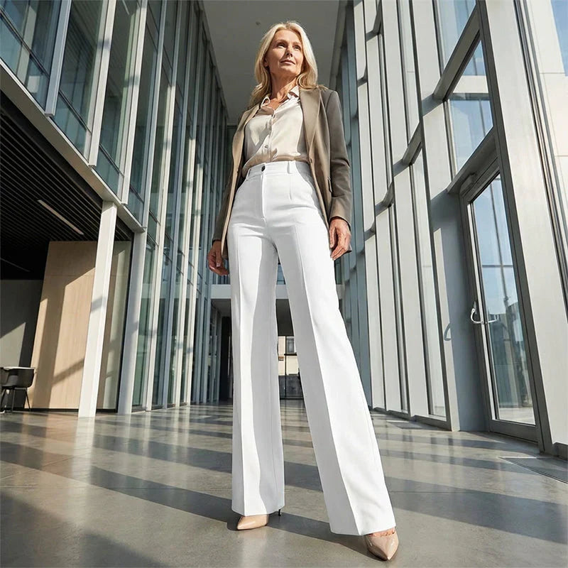 Marceline | High-Waist Straight-Leg Pants