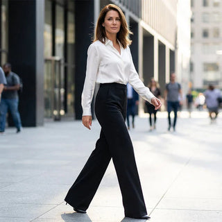 Marceline | High-Waist Straight-Leg Pants